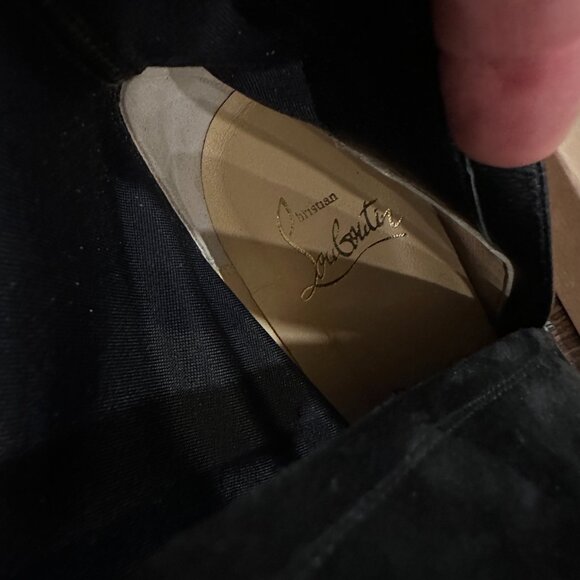 Christian Louboutin KATE BOTTA ALTA 85 Suede Over Knee Thigh High Boots - Picture 13 of 15